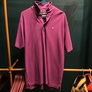 Mens Pyscho Bunny Dark Pink Polo- size 8 (xxl slim)
